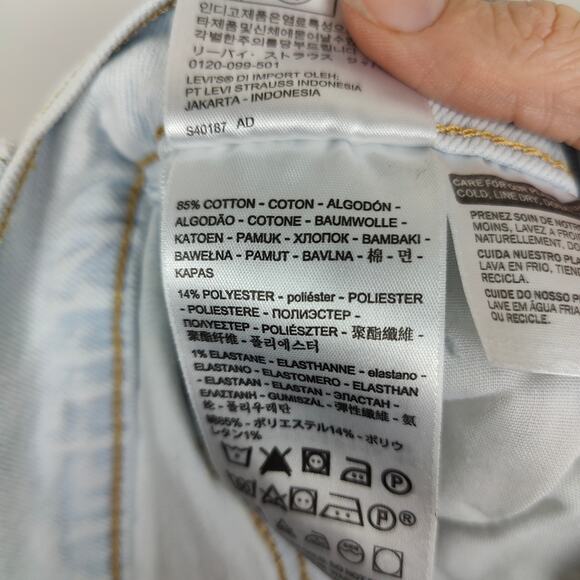 Levi's Ribcage Straight Ankle Jeans Womens 28 Light‎ Wash Stretch High Rise - Picture 11 of 12